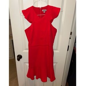 Chelsea28 Red Cross Front Dress
